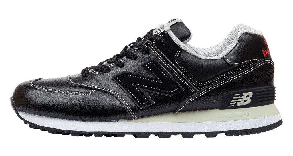  New Balance 574 Classic Leather Black White  6005-1  41-45) 2890 .jpg