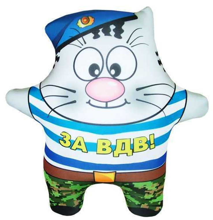 Женский день, открытка кот десантник