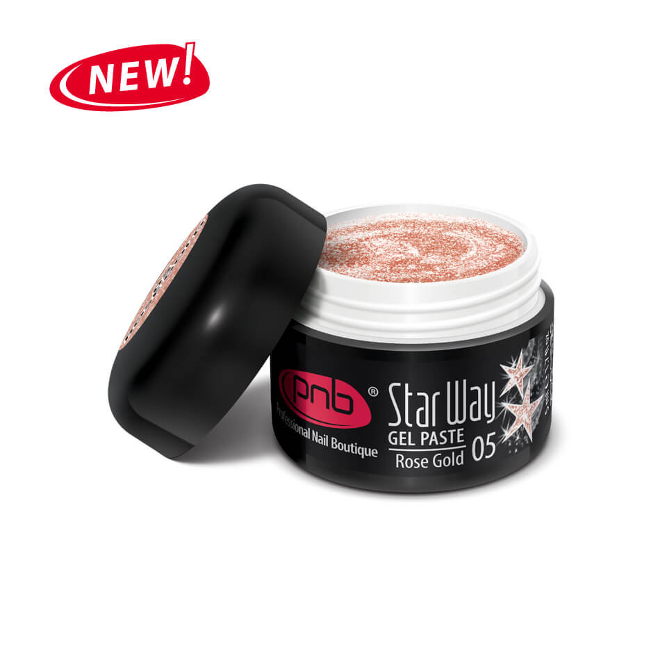 UVLED Gel Paste PNB Star Way, 05 Rose Gold, 5 ml.jpg