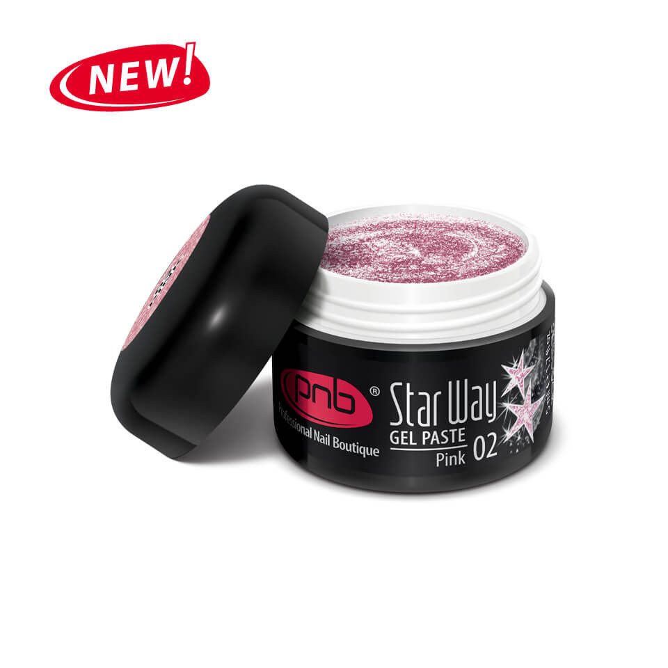 UVLED Gel Paste PNB Star Way, 02 Pink, 5 ml.jpg