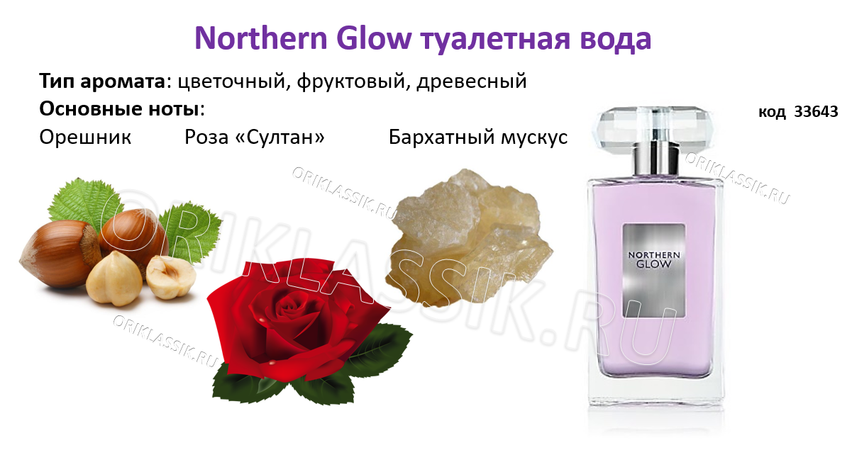 Туалетная вода Northern Glow 33643 50мл