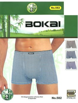 ТРУСЫ МУЖСКИЕ BOKAI 582 БОКСЕРЫ БАМБУК 55руб