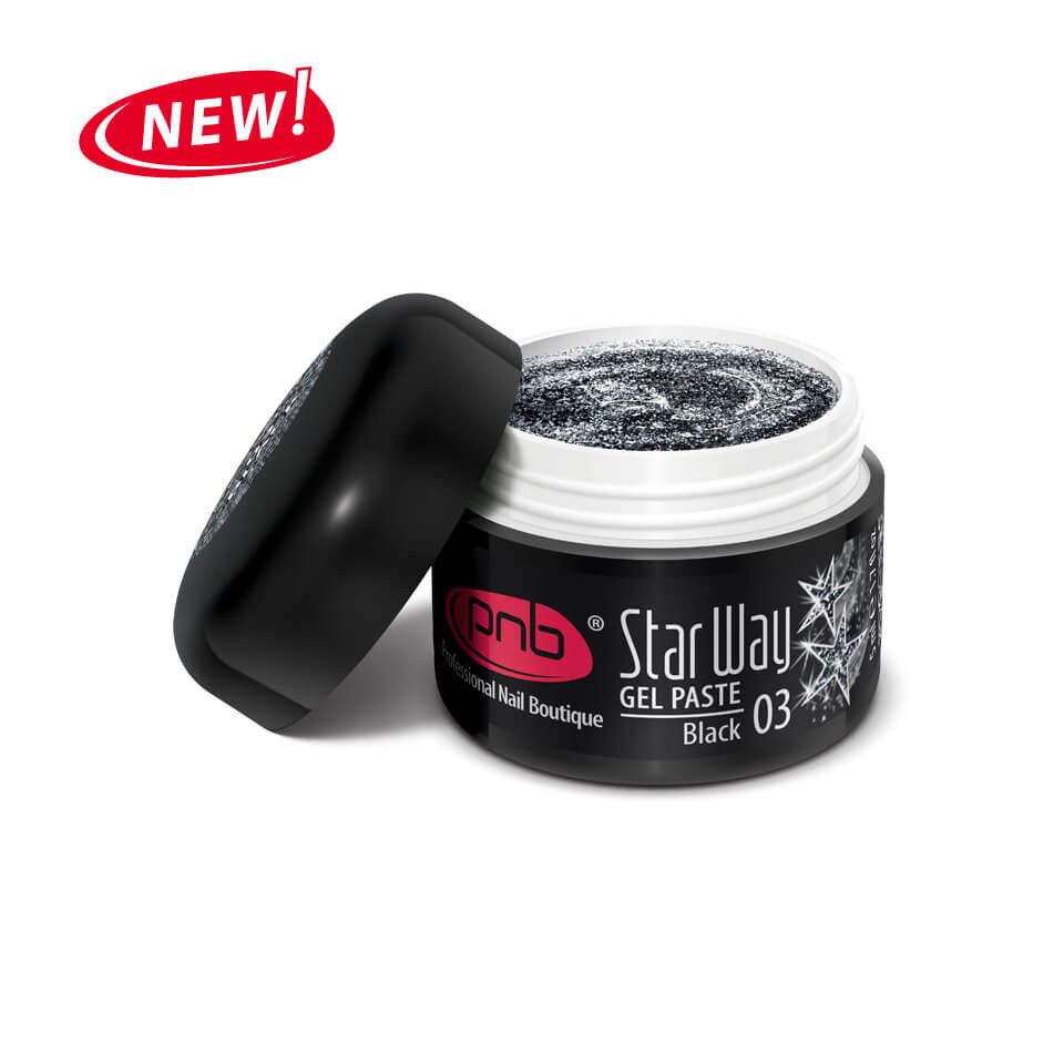 UVLED Gel Paste PNB Star Way, 03 Black, 5 ml.jpg