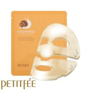 [PETITFEE] Омолаживающая маска для лица гидрогел. с ЗОЛОТО МУЦИН УЛИТКИ Gold&Snail Transparent Gel Mask Pack, 1шт 135руб+%