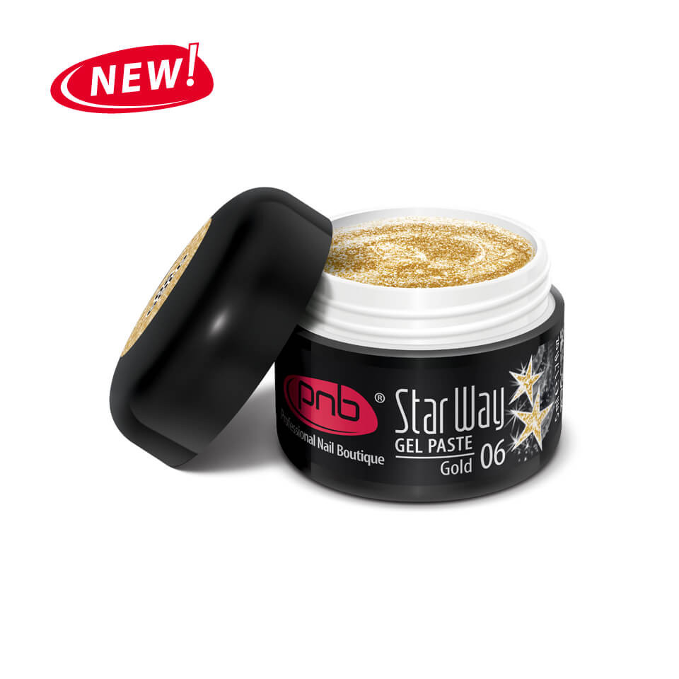 UVLED Gel Paste PNB Star Way, 06 Gold, 5 ml.jpg