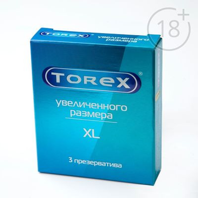 Презервативы «Torex» Увеличенного размера, 3 шт Torex; Россия; См. на упаковке; В боксе 60 наборов. Арт.: 1103751 58.80 руб