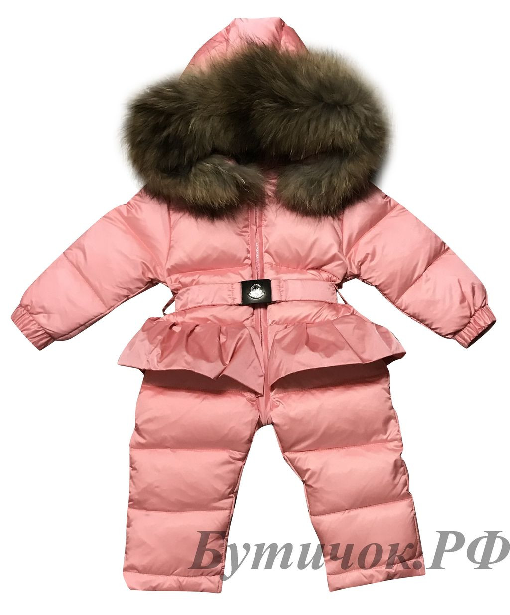М. 273 Комбинезон слитный Moncler розовый юбочка 5499 руб.