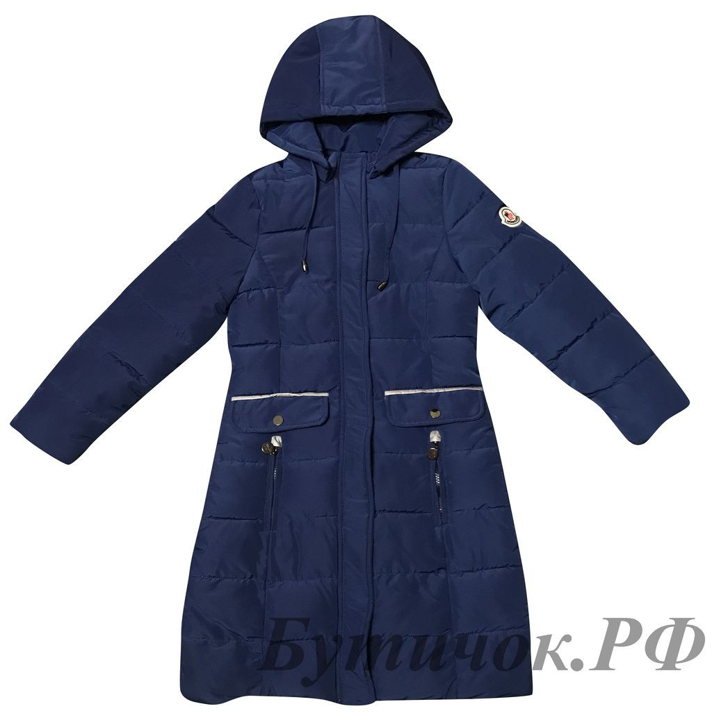 М.1839 Пальто MONCLER темно синее 1700 руб.