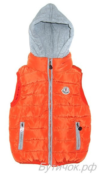 М.2600 Жилетка Moncler оранжевая 600 руб.