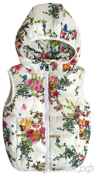 М.7200 Жилетка KENZO белая-цветы 800 руб.