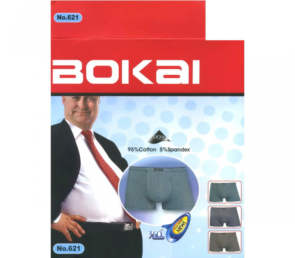 ТРУСЫ МУЖСКИЕ BOKAI 621 БОКСЕРЫ ХЛОПОК 83,13руб
