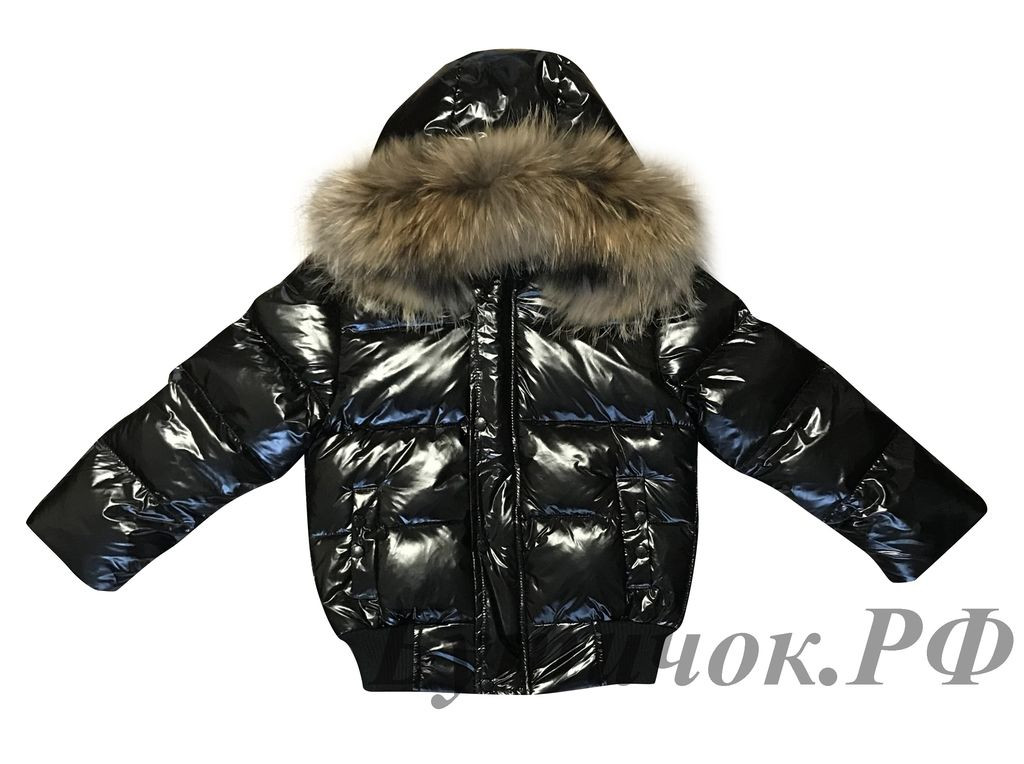 М.388 Куртка Moncler черная лак 4999 руб.