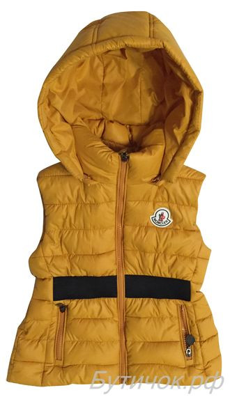 М.1651 Жилетка Moncler желтая 1000 руб.