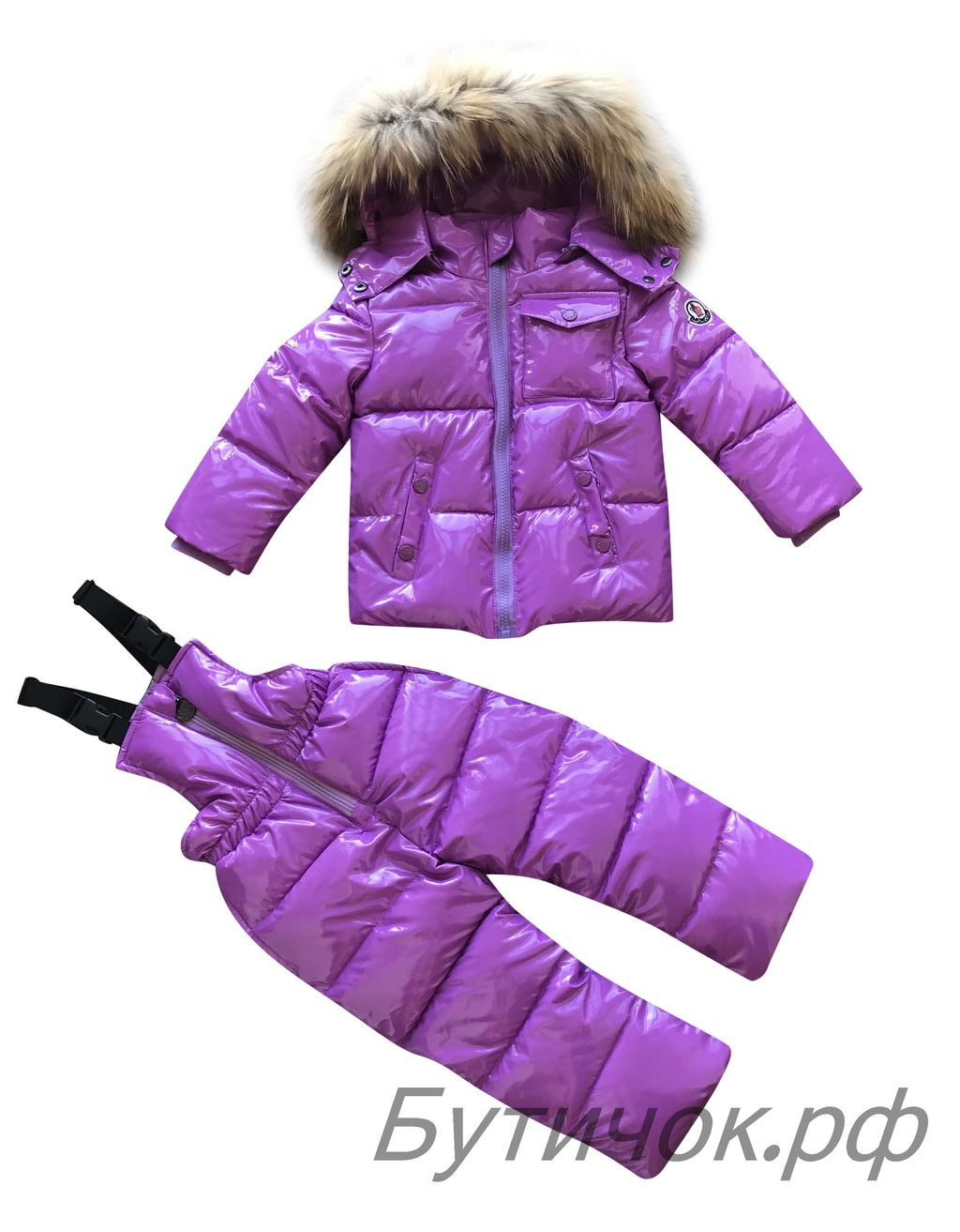 М.18-38 Комплект Moncler лаковый сиреневый 3900 руб.