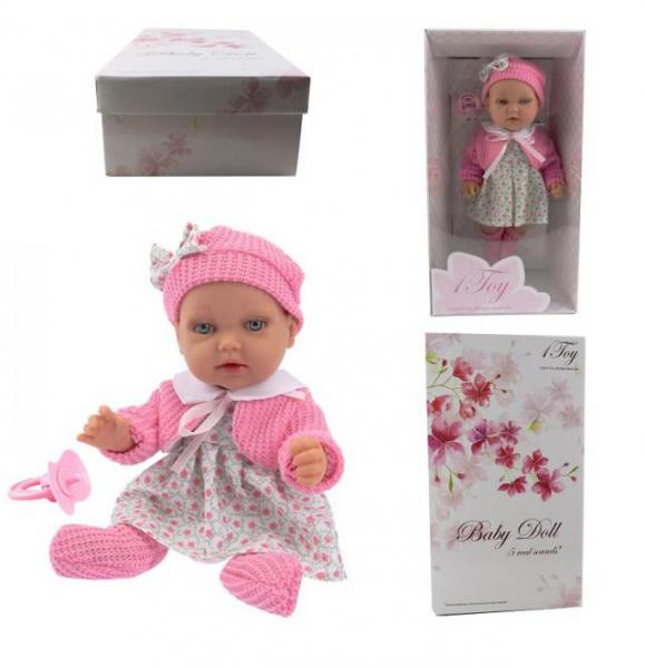 1Toy Пупс Т14113 функц. пласт. 28см на бат. Премиум - 744,23 руб