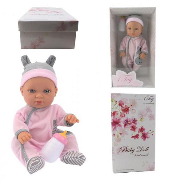 1Toy Пупс Т14115 функц. пласт. 33см на бат. Премиум - 925,87 руб