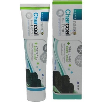 590879 HANIL Зубная паста Charcoal серебро+бамбуковый уголь 180г - 140,22 руб