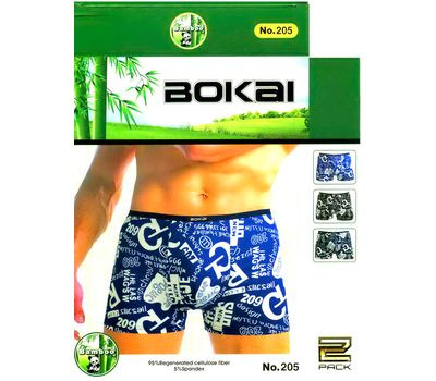 ТРУСЫ МУЖСКИЕ BOKAI 205 БОКСЕРЫ БАМБУК L-3XL 63,18руб