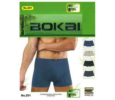 ТРУСЫ МУЖСКИЕ BOKAI 201 БОКСЕРЫ БАМБУК L-3XL 63,18руб