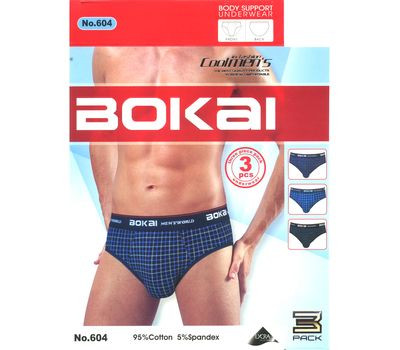 ТРУСЫ МУЖСКИЕ BOKAI 604 ПЛАВКИ ХЛОПОК L-3XL 62,07РУБ