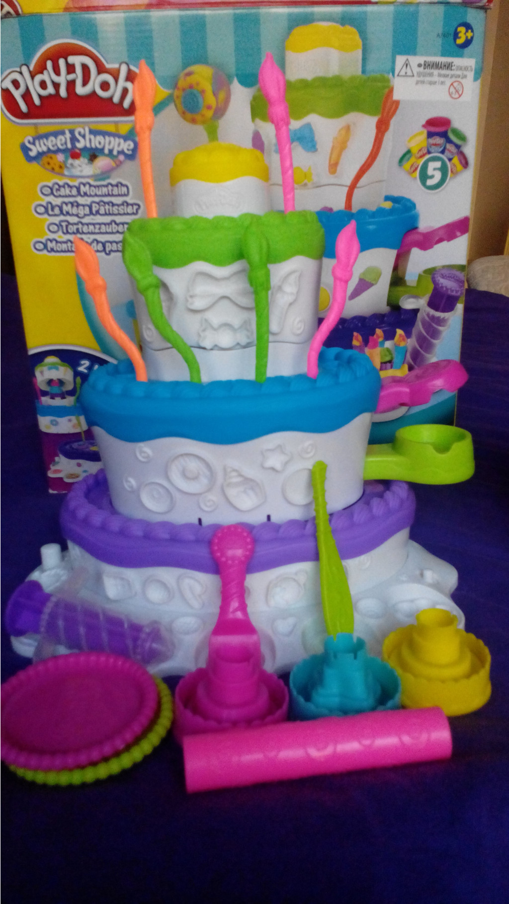 (ХАСБРО) PLAY-DOH. НАБОР ИГРОВОЙ ПРАЗДНИЧНЫЙ ТОРТ 1200=
