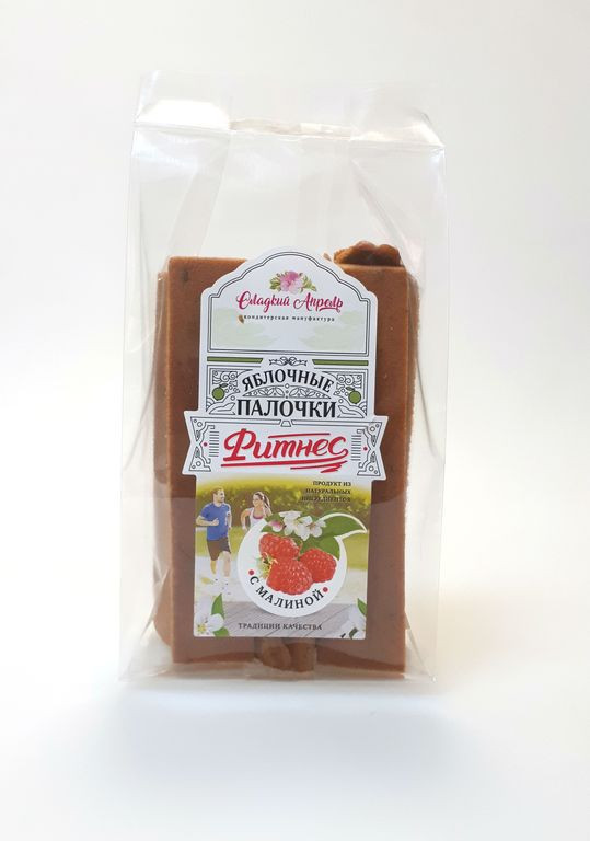 Яблочные палочки без сахара с малиной Фитнес 100 г 110 р..jpg