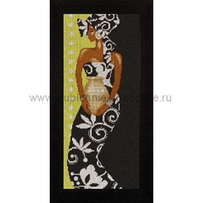 African Lady with Vase ,