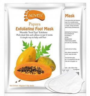    Papaya Exfoliating Foot Mask  Aliver  180 .jpg