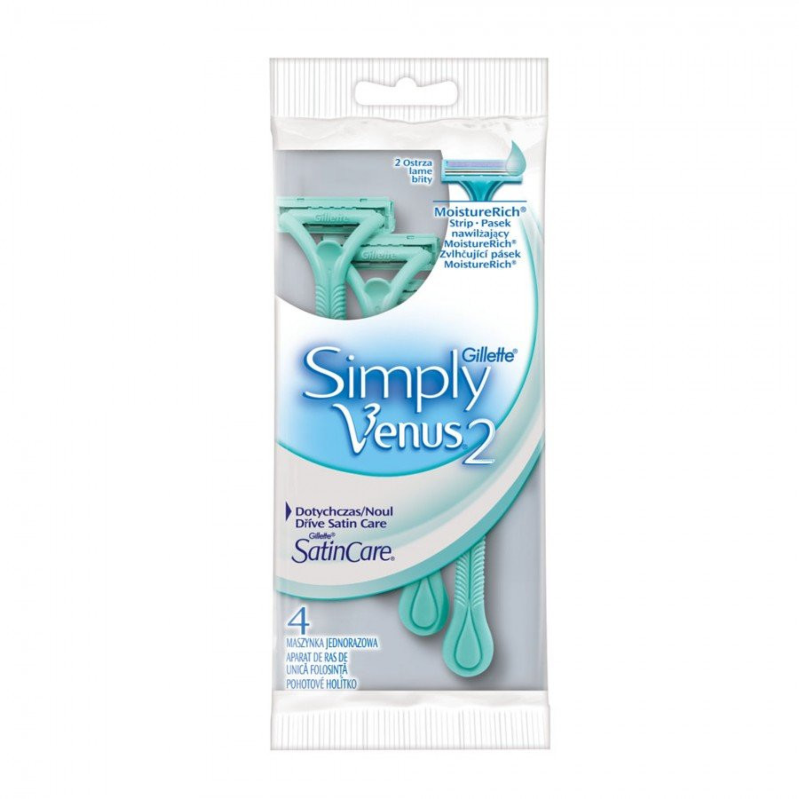   Gillette Simply Venus 2 (Satin Care) ( 4 )