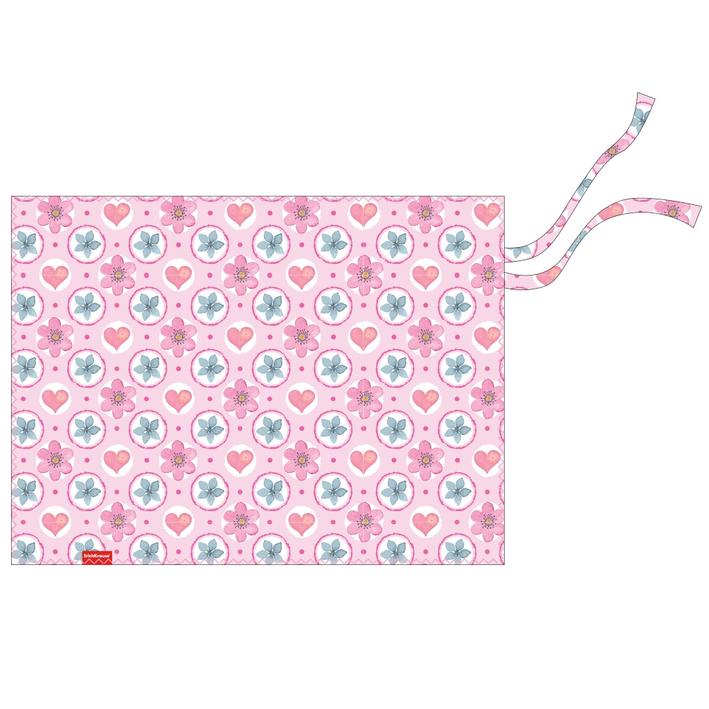 48305. Подкладка настольная текстильная ErichKrause® Pink Flowers, А3+ Цена 159,9+% в наличии 4 шт.jpg