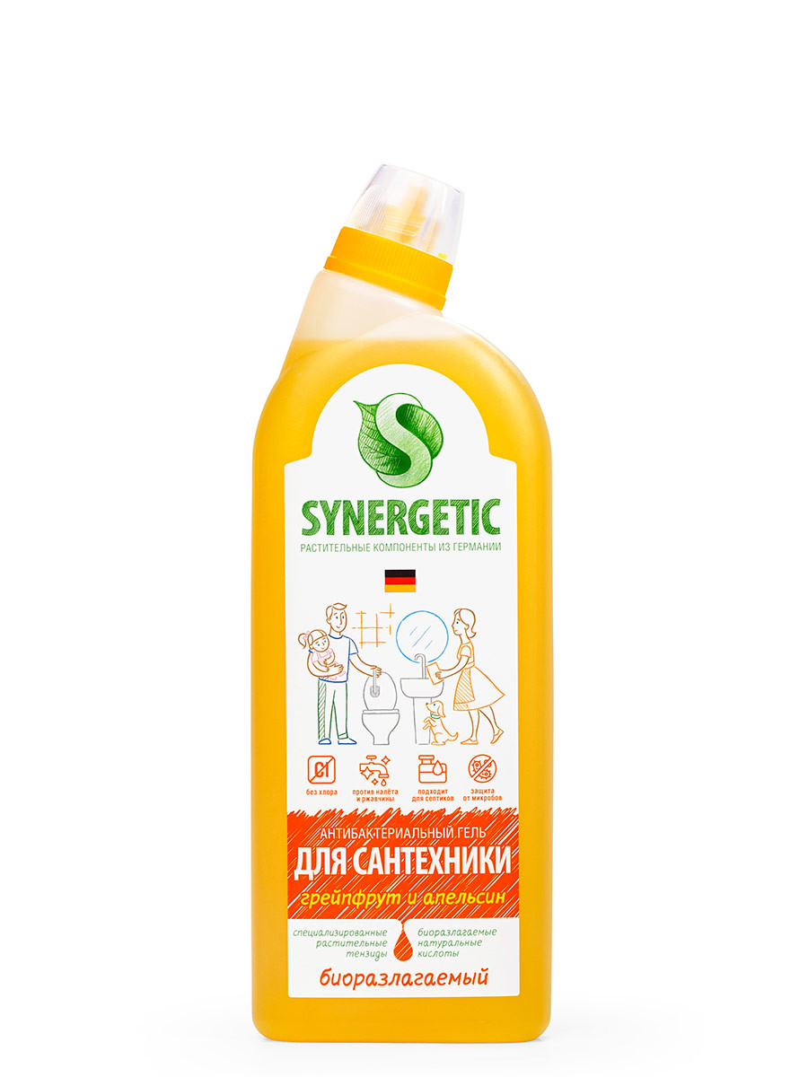 SYNERGETIC для сантехники «Грейпфрут и апельсин» 0,7л - 113,82 руб