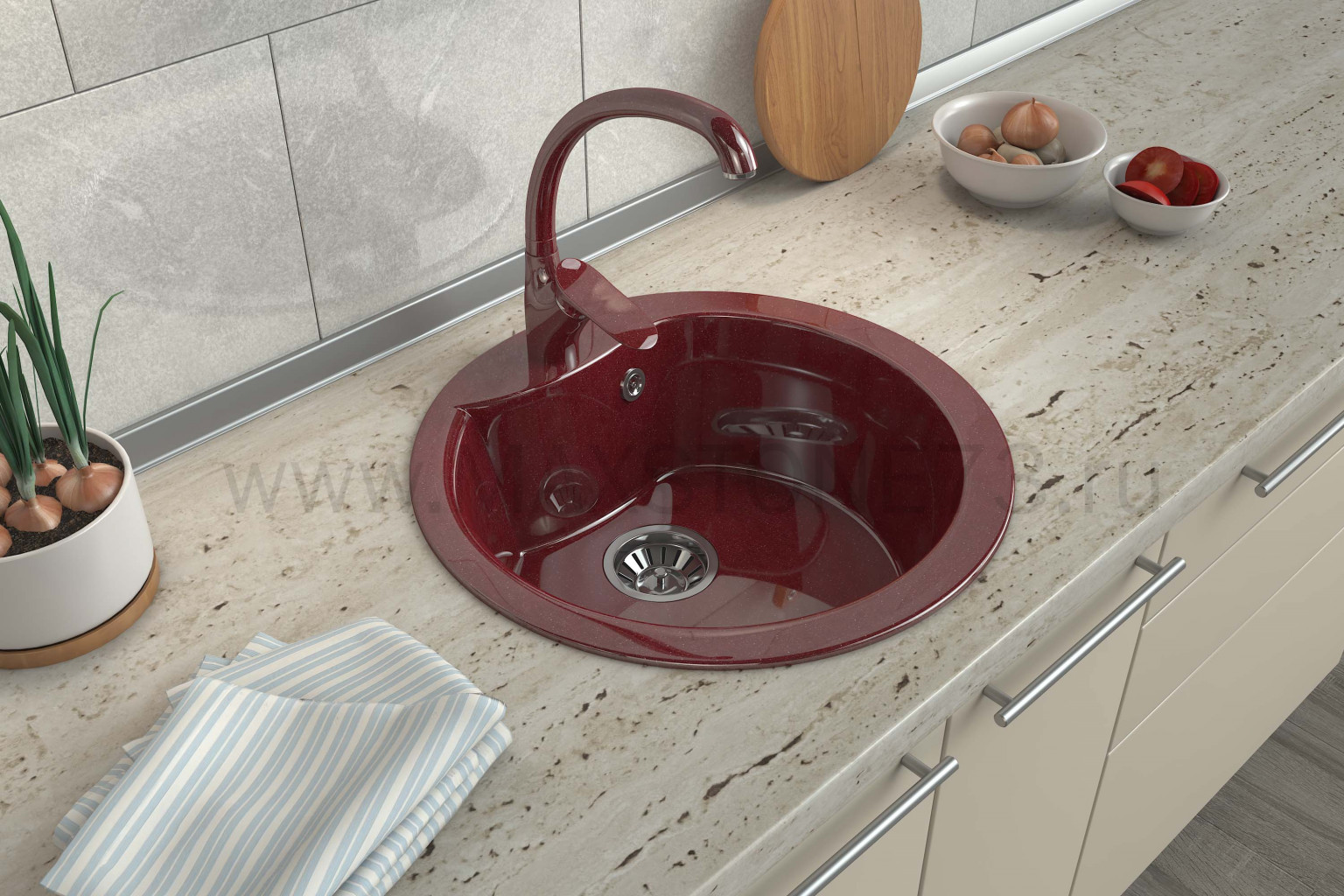 КАМЕННАЯ МОЙКА MS-3  2768р
