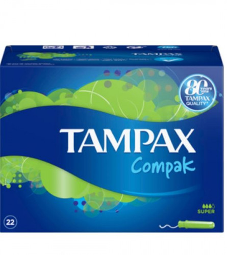   - TAMPAX COMPAK super (3 ) 22  . 555 .