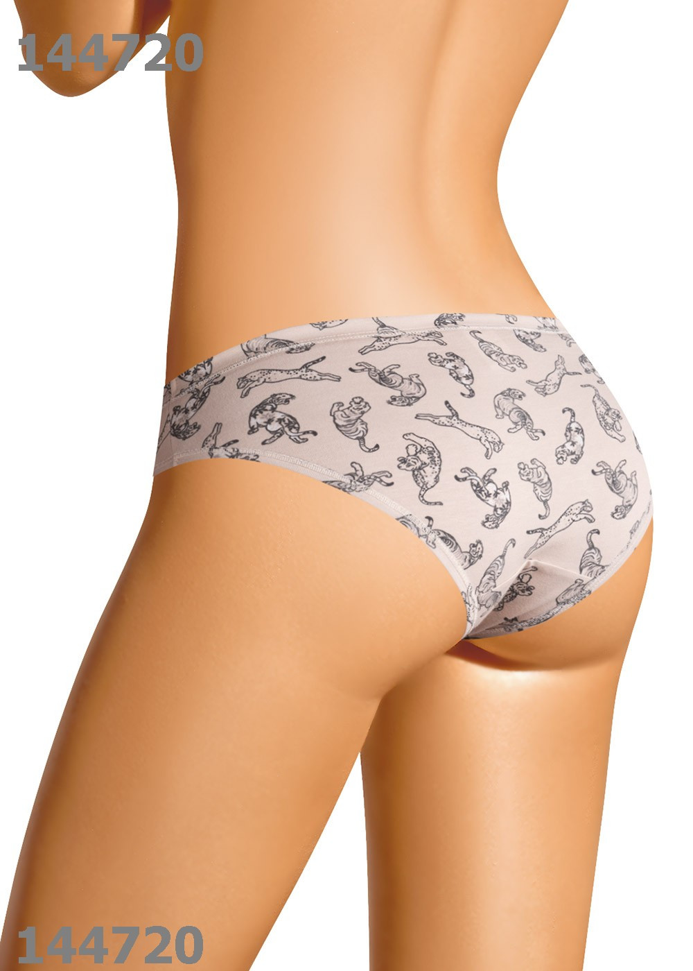 CLE B932 Трусы жен. Белый тигр Цена 180+% размеры - 48