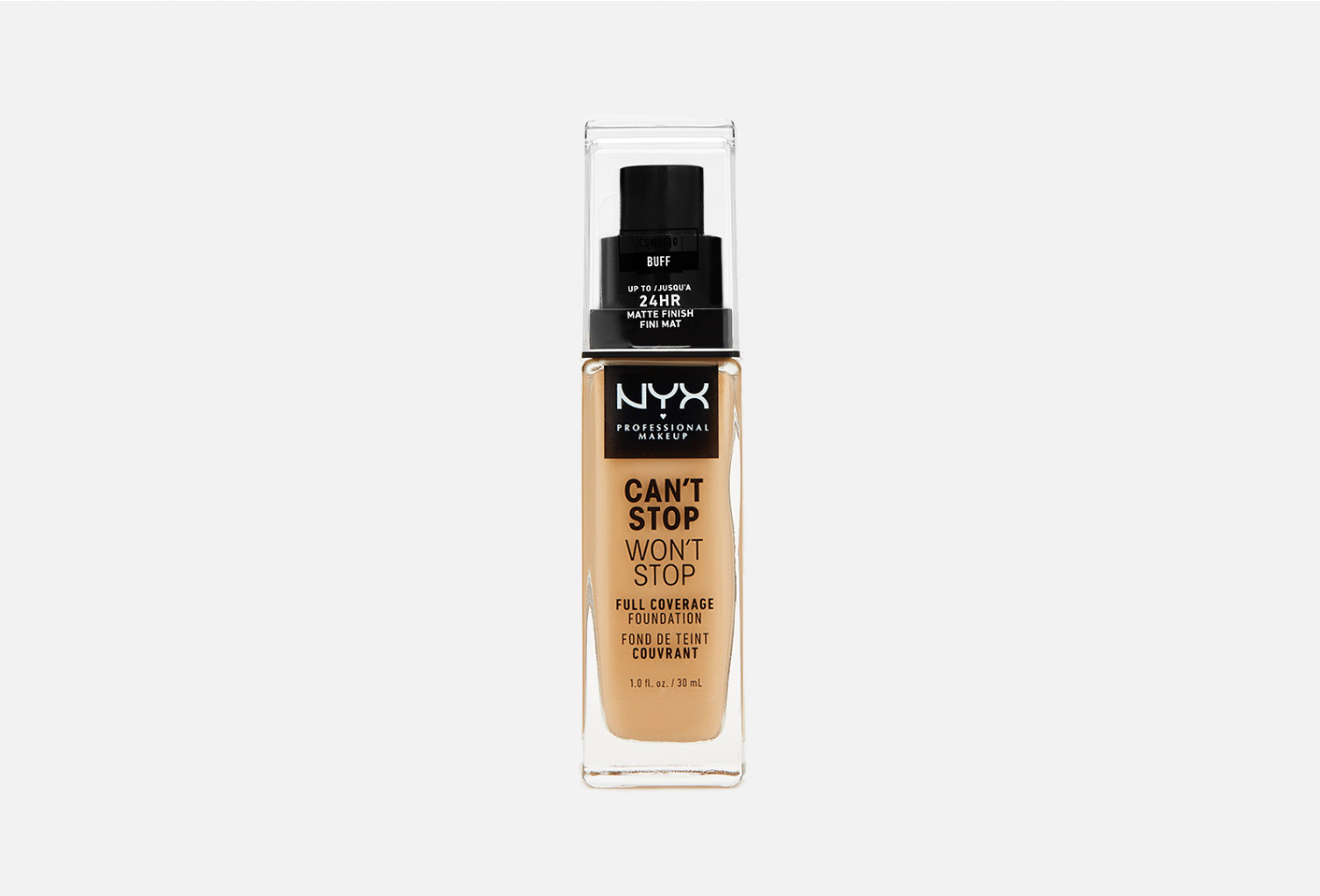 NYX Professional Makeup     . CAN'T STOP WON'T STOP FULL COVERAGE FOUNDATION  BUFF 15, 30 .  699 .