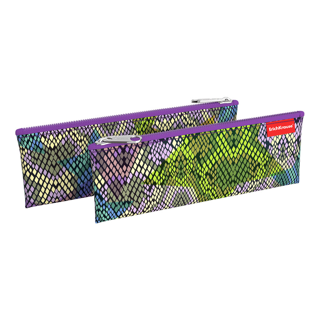 49024 Пенал конверт ErichKrause® 220х90мм Purple Python Цена 100+% в наличии 5 шт.jpg