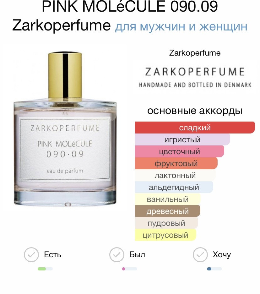 ZARKOPERFUME PINK MOLeCULE 090.09