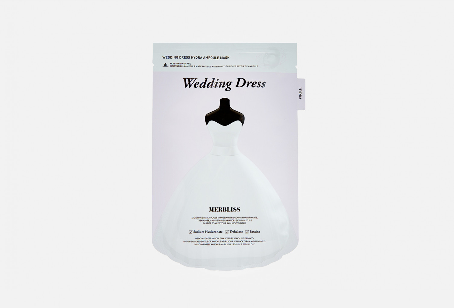 Merbliss Тканевая маска для лица увлажняющая, Wedding Dress Hydra Ampoule Mask 1 шт. Цена 99 р.