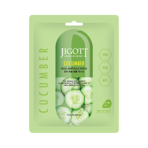      CUCUMBER Real Ampoule Mask.-21+%-  5