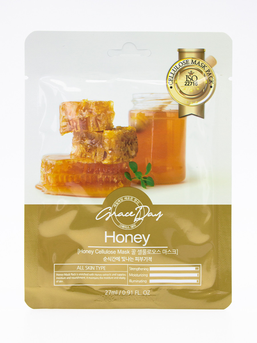 GRACE DAY -     TRADITIONAL ORIENTAL MASK SHEET HONEY, 22 G  22+%   12 .jpeg