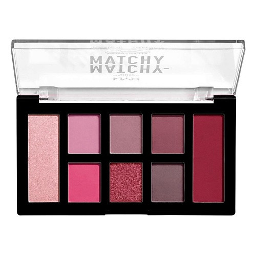 NYX Professional Make Up Matchy-Matchy Палетка для монохромного макияжа глаз и лица, Тон BERRY MAUVE 05, 2*3,3 + 6*1,4 гр. Цена 999 р.