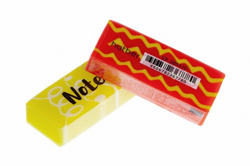 Ластик PVC Hatber Notes прямоугольный 36 шт в картонной Дисплей-витрине Цена 14+% в наличии 42 шт.jpg