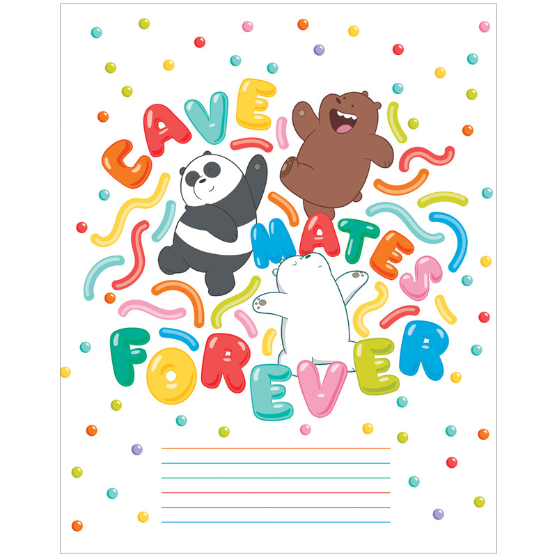 Тетрадь 12л а5ф линия (we bare bears) Цена за 1 шт 9 рублей +%. Упаковка 20 шт (разные обложки) Цена 170 руб+%. В наличии 171 шт.jpg