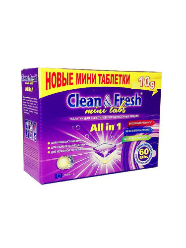    Clean Fresh Allin1 mini tabs (mega) 60 , 360 ,  1 ..jpeg