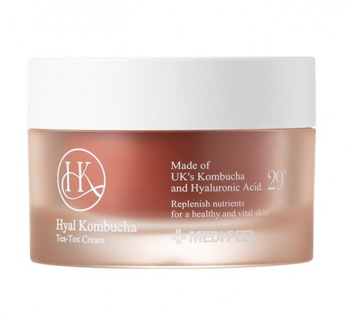 Крем с 50% комбучи и липосомальными керамидами MEDI-PEEL Hyal Kombucha Tea-Tox Cream (50ml 911руб+%