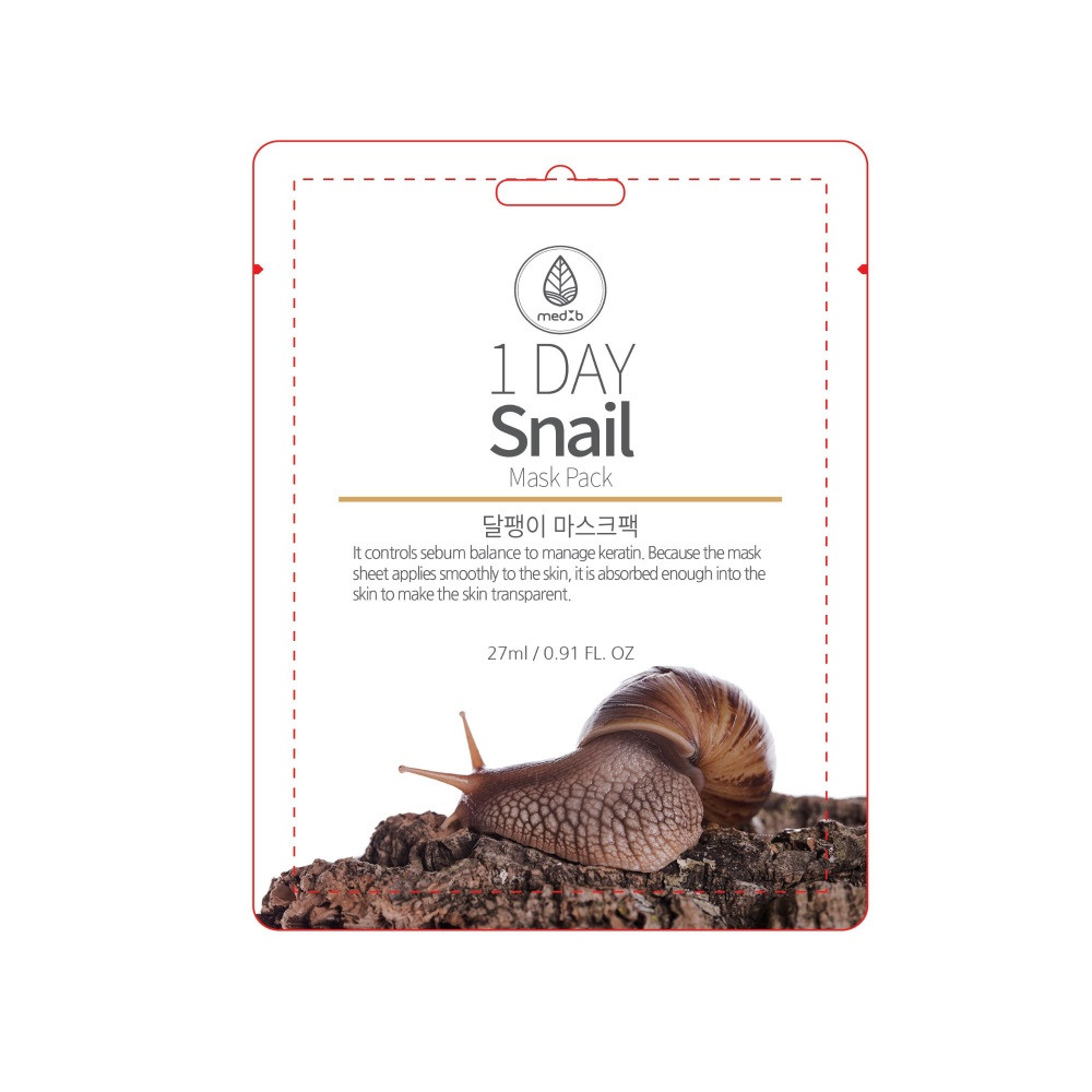 525189-B855__[MED B]        1-Day Snail Mask Pack, 27   10 ._   15_ 200_.+18%