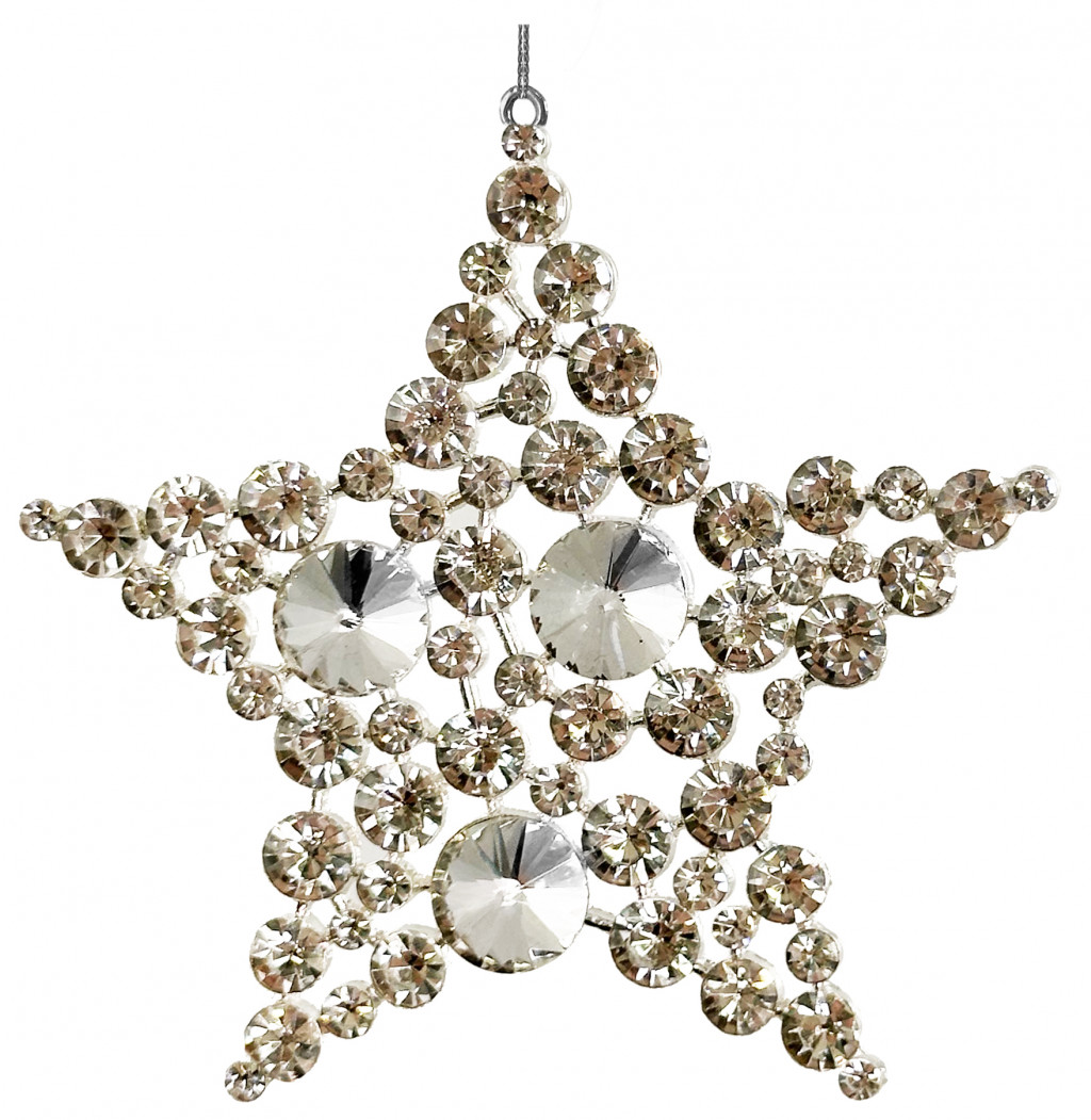 70160 Jewel star silver 8,5cm a = max width b = base width h = height Min amount (MOQ) 24 - 6.8 