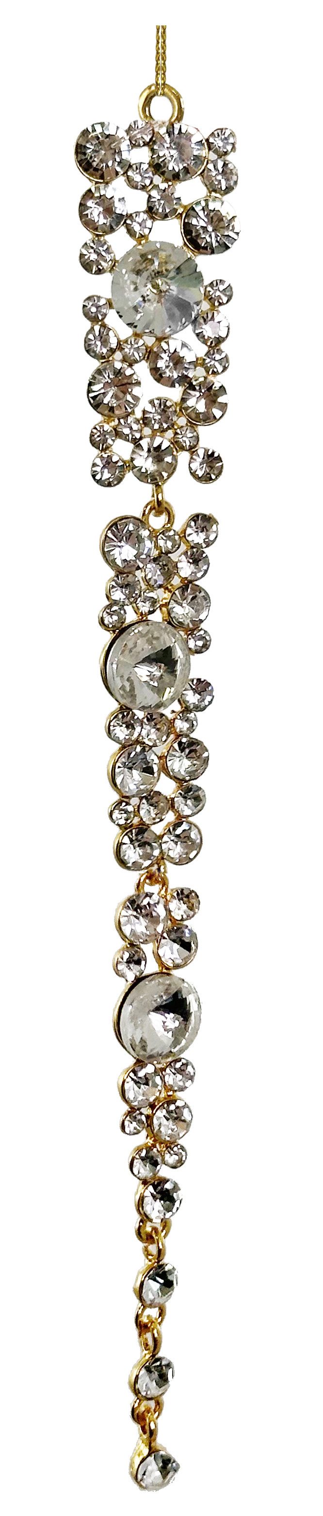 70164 Jewel hanger ornament silver gold frame 18,5cm a = max width b = base width h = height Min amount (MOQ) 15 - 9,26 