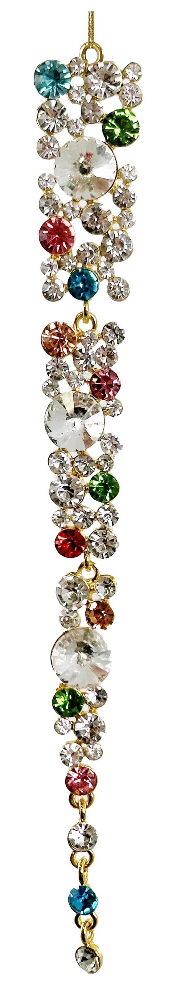 70168 Jewel hanger ornament multi gold frame 18,5cm a = max width b = base width h = height Min amount (MOQ) 15 - 9,3 