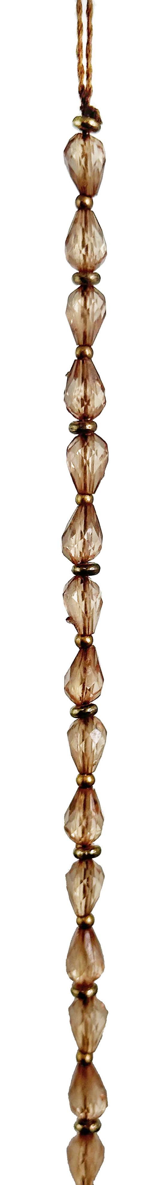 65222 Drop garland brown transparent with gold dots 1,8m a = max width b = base width h = height Min amount (MOQ) 12 - 9,52 